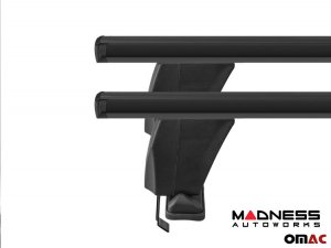 FIAT 500 Roof Rack Cross Bars - Black 2017-2019